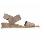 Skechers f&uuml;r Damen. 31440 W&uuml;stenkuss-Taupe-Sandalen (40), Stoff, 3 bis 5 cm,