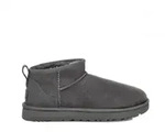 UGG f&uuml;r Damen. 1116109 Klassische Ultra Mini Lederstiefeletten grau (41),...