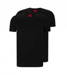 HUGO f&uuml;r Herren. 50325417 Pack 2 T-Shirts Peak Kragen schwarz (XXL), L&auml;ssig,