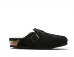 Birkenstock f&uuml;r Damen. 259883 Leder-Clogs Boston Shearling (Schmale Passform)