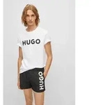 HUGO f&uuml;r Herren. 50467556 T-Shirt Dulivio wei&szlig; (L), L&auml;ssig, Baumwolle, Kurzarm,