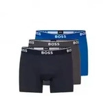 BOSS f&uuml;r Herren. 50475282 3er-Pack Logo-Boxershorts blau. grau, marineblau,
