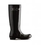 Hunter f&uuml;r Damen. WFT1000RGL Original Tall Gloss Stiefel schwarz (39), Wohnung,