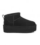 UGG f&uuml;r Damen. 1135092 Lederstiefeletten W Classic Ultra Mini Platform schwarz...