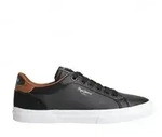 Pepe Jeans f&uuml;r Herren. PMS30839 Kenton Court Sneakers schwarz (46), Leder, Wohnung,