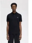 Fred Perry f&uuml;r Herren. M6000 Einfarbiges Poloshirt M6000 navy (S), L&auml;ssig,