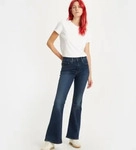 Levi's f&uuml;r Damen. A3410-0014 Jeans 726 Flared blau (26/32), L&auml;ssig, Baumwolle,