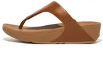 Fitflop f&uuml;r Damen. I88-592 Braune Lulu-Ledersandalen (38), 1 bis 3 cm, Keine,