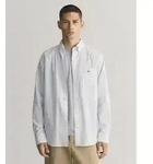Gant f&uuml;r Herren. 3000130 Regular Fit Hemd aus blau gestreifter Popeline (S),
