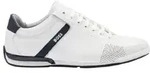 BOSS f&uuml;r Herren. 50498282 Saturn Lederschuhe wei&szlig; (40), Wohnung, Schn&uuml;rsenkel,