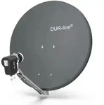 DUR-line Select 2 Teilnehmer Set - Qualit&auml;ts-Alu-Satelliten-Komplettanlage -...