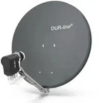 DUR-line Select 8 Teilnehmer Set - Qualit&auml;ts-Alu-Satelliten-Komplettanlage - Sel...
