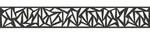 KAHRS Solid Alu-Designeinsatz Triangle, 30x180 cm, ohne Adapterleisten