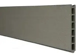KAHRS Solid BPC-Zaun, Einzelprofil f&uuml;r Stecksystem, Grau, 1,9x15x180 cm