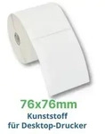 Zebra Z-Ultimate 3000T, Etikettenrolle, Kunststoff, 76x76mm, silber, 880277-076D