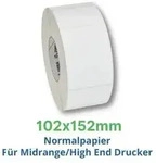 Zebra Z-Select 2000T, Etikettenrolle, Normalpapier, 102x152mm, 800640-605