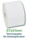 Zebra Z-Select 2000D, Etikettenrolle, Thermopapier, 57x51mm, 800262-205
