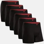 BAMBOO TRUNKS - 6-Pack - Schwarz / Rot - 3XL