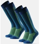 PERFORM KOMPRESSIONSSTR&Uuml;MPFE - 2-Pack - Blau/Gelb - 43-47