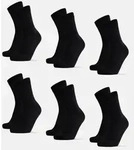 BAMBOO CREW SOCKEN - 6-Pack - Schwarz - 39-42
