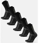 LONG DISTANCE RUNNING CREW SOCKEN - 5-Pack - Schwarz/Grau - 43-47