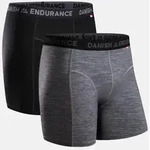 MERINO TRUNKS - 2-Pack - Schwarz | Grau Melange - 2XL