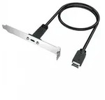 GRAUGEAR Type E auf USB 3.2 Gen2 Type C Verl&auml;ngerung mit PCI Halterung