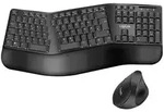 LogiLink Ergonomisches Funk Tastatur Maus Set Schwarz