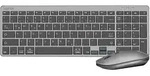 LogiLink 2,4 GHz & Bluetooth 5.0 Dual-Mode Tastatur-Maus-Set &ndash; Aluminium, Grau