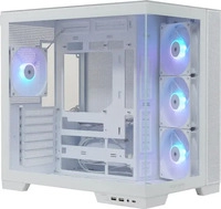 Silentware View A-RGB White - Showcase Midi Tower mit Glasfront, Glas-Seitenfenster &