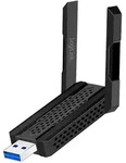 LogiLink Wi-Fi 6E USB Adapter &ndash; 1201 Mbit/s, 4 dBi Antennen, Hotspot-Funktion,