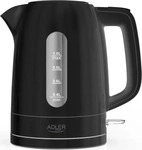 Adler AD 1380b Wasserkocher Kunststoff 1,0 l schwarz - kompakt & sicher