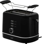 Adler AD 3224 Toaster Schwarz mit Br&ouml;tchenaufsatz und 7 Stufen (AD 3224 black)