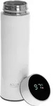 Adler Thermosflasche, 473ml, Wei&szlig;, Trinkflasche mit LED-Temperaturanzeige