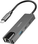 LogiLink USB 3.2 Gen 1 Hub mit 3 Ports & 2,5G Ethernet &ndash; Space-Grau