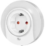 LogiLink LED-Nachtlicht mit Durchgangsstecker und D&auml;mmerungssensor 3528 LED x7