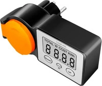 LogiLink Au&szlig;ensteckdose mit Energiekostenmesser & LCD - Stromverbrauch im Garten