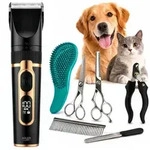 Adler AD 2849 Tierhaarschneider Set f&uuml;r Hunde und Katzen mit Akku, LED-Display,