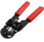LogiLink Crimpzange f&uuml;r RJ45 CAT5/CAT6/CAT6A Modularstecker, mit Abschneider