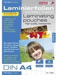 GENIE Laminierfolien DIN A4 80 Mikron 100 St&uuml;ck