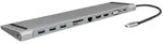 LogiLink USB 3.2 Gen 1-Docking-Station USB-C 11-Port PD silver Anti-Rutsch-Pads