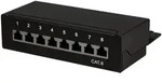 LogiLink Patchpanel Cat.6, 8 Ports geschirmt, Desktop, Schwarz