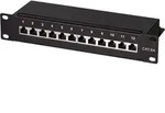 LogiLink Patchpanel 10 Zoll Einbau Kat.6A STP 12 Ports schwarz