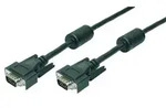 LogiLink CV0018 VGA-Kabel 2x Stecker mit Ferritkern, 1080p, schwarz, 20 m