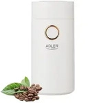Adler AD 4446wg Elektrische Kaffeem&uuml;hle Wei&szlig;-Gold aus Edelstahl 150 W Gew&uuml;rzm&uuml;hle