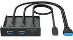 GRAUGEAR Multi Frontblende USB 3.2 Gen2x2 Type C 20 Gbit