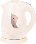 Adler AD 08 Kabelloser Mini-Wasserkocher in Beige, 1 Liter, 850 Watt, f&uuml;r...