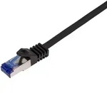 LogiLink Patchkabel Ultraflex, Cat.6A, S/FTP, schwarz, 0,25 m