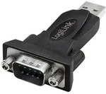 LogiLink USB 2.0-Adapter USB-A/M zu DB9/M (RS232) Win 11 schwarz