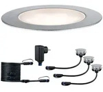 Plug & Shine Bodeneinbauleuchte Floor Eco IP65 3000K 3x1W 24V Silber